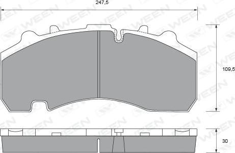 Ween 151-1562 - Kit pastiglie freno, Freno a disco autozon.pro