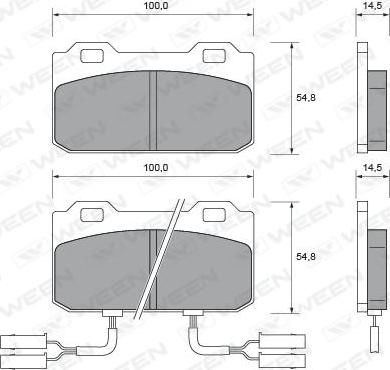 Ween 151-1501 - Kit pastiglie freno, Freno a disco autozon.pro