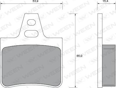 Ween 151-1536 - Kit pastiglie freno, Freno a disco autozon.pro