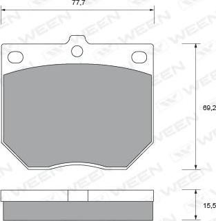 Ween 151-1570 - Kit pastiglie freno, Freno a disco autozon.pro