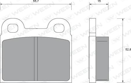 Ween 151-1571 - Kit pastiglie freno, Freno a disco autozon.pro