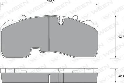 Ween 151-1573 - Kit pastiglie freno, Freno a disco autozon.pro