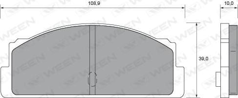 Ween 151-1614 - Kit pastiglie freno, Freno a disco autozon.pro