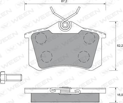 Valeo 671180 - Kit pastiglie freno, Freno a disco autozon.pro