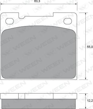 Lucas Electrical 6110661 - Kit pastiglie freno, Freno a disco autozon.pro