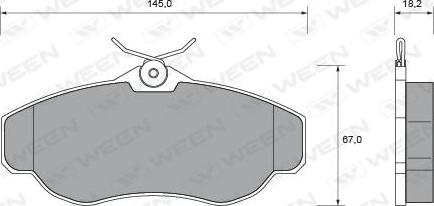 Ween 151-1679 - Kit pastiglie freno, Freno a disco autozon.pro