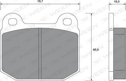 Ween 151-1093 - Kit pastiglie freno, Freno a disco autozon.pro