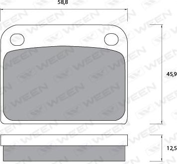 Ween 151-1092 - Kit pastiglie freno, Freno a disco autozon.pro