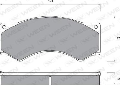 Ween 151-1039 - Kit pastiglie freno, Freno a disco autozon.pro