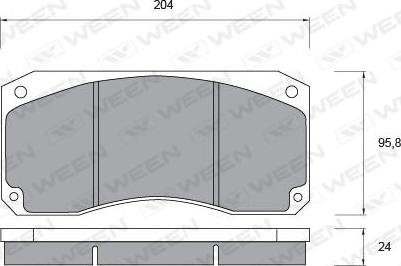 Ween 151-1031 - Kit pastiglie freno, Freno a disco autozon.pro