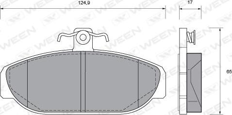 Ween 151-1020 - Kit pastiglie freno, Freno a disco autozon.pro