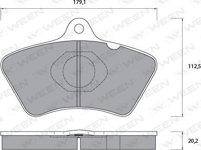 Ween 151-1070 - Kit pastiglie freno, Freno a disco autozon.pro