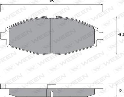 Ween 151-1106 - Kit pastiglie freno, Freno a disco autozon.pro