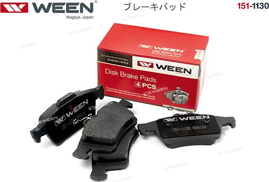 Ween 151-1130 - Kit pastiglie freno, Freno a disco autozon.pro