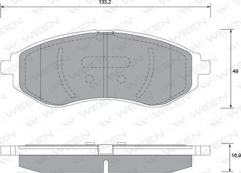 Ween 151-1179 - Kit pastiglie freno, Freno a disco autozon.pro