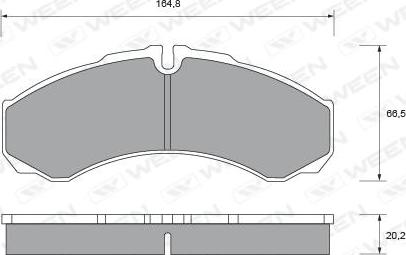 Ween 151-1802 - Kit pastiglie freno, Freno a disco autozon.pro