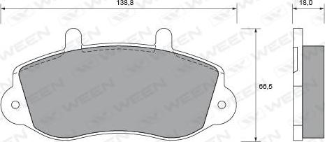 Ween 151-1829 - Kit pastiglie freno, Freno a disco autozon.pro