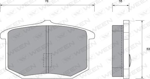 Ween 151-1392 - Kit pastiglie freno, Freno a disco autozon.pro