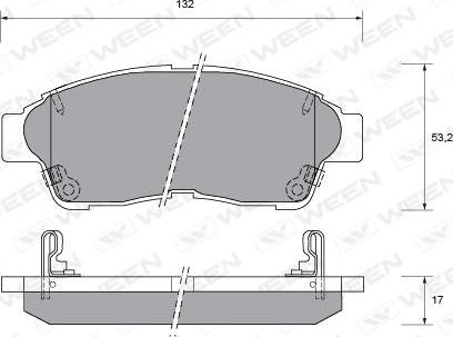 Ween 151-1385 - Kit pastiglie freno, Freno a disco autozon.pro