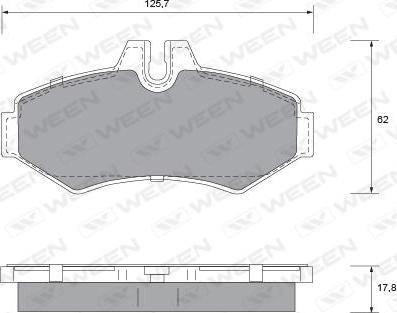 Ween 151-1229 - Kit pastiglie freno, Freno a disco autozon.pro