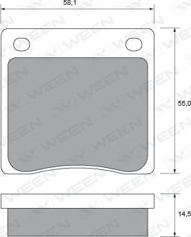 Ween 151-1750 - Kit pastiglie freno, Freno a disco autozon.pro