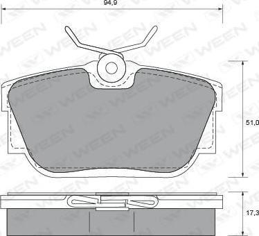 VEMA 837930 - Kit pastiglie freno, Freno a disco autozon.pro