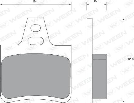 Ween 151-1738 - Kit pastiglie freno, Freno a disco autozon.pro