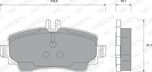 Ween 151-1774 - Kit pastiglie freno, Freno a disco autozon.pro