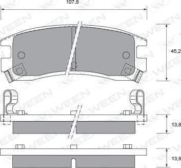 ACDelco D698ACD - Kit pastiglie freno, Freno a disco autozon.pro