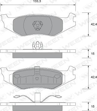 Spidan 32154 - Kit pastiglie freno, Freno a disco autozon.pro