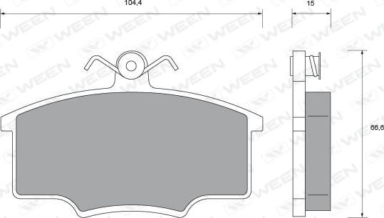 Ween 151-2429 - Kit pastiglie freno, Freno a disco autozon.pro