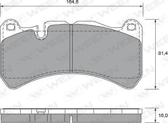 Ween 151-2667 - Kit pastiglie freno, Freno a disco autozon.pro