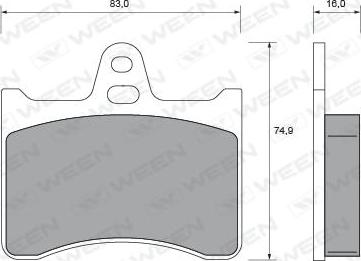 Ween 151-2070 - Kit pastiglie freno, Freno a disco autozon.pro