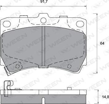 BOSCH 0984461141 - Kit pastiglie freno, Freno a disco autozon.pro