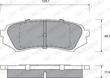 Ween 151-2192 - Kit pastiglie freno, Freno a disco autozon.pro