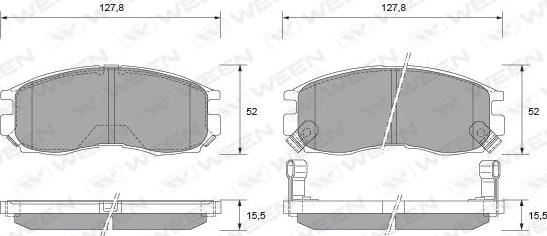 Ween 151-2146 - Kit pastiglie freno, Freno a disco autozon.pro