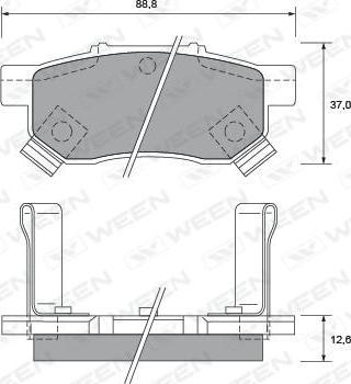 Lucas Electrical GDB3160 - Kit pastiglie freno, Freno a disco autozon.pro