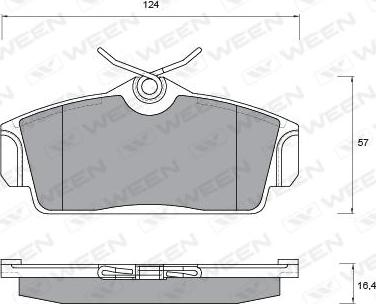 Ween 151-2167 - Kit pastiglie freno, Freno a disco autozon.pro