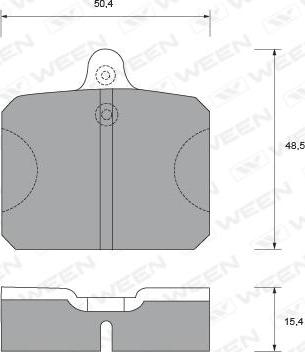 Ween 151-2100 - Kit pastiglie freno, Freno a disco autozon.pro