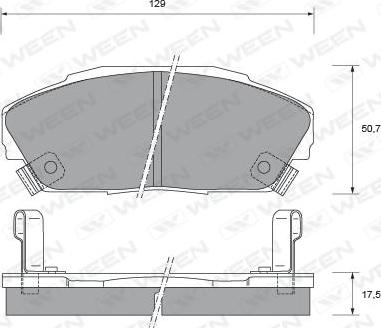 Ween 151-2103 - Kit pastiglie freno, Freno a disco autozon.pro