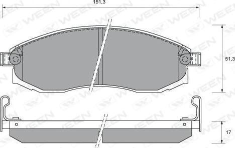 VEMA K403100 - Kit pastiglie freno, Freno a disco autozon.pro