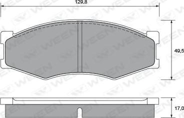 Ween 151-2175 - Kit pastiglie freno, Freno a disco autozon.pro