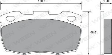 Ween 151-2397 - Kit pastiglie freno, Freno a disco autozon.pro