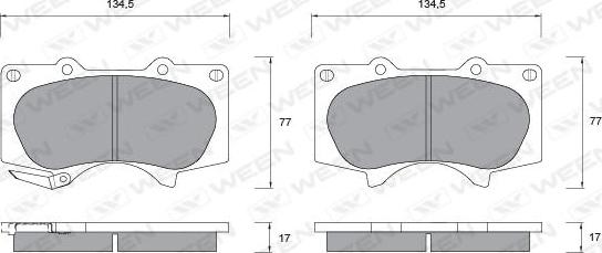 Ween 151-2329 - Kit pastiglie freno, Freno a disco autozon.pro