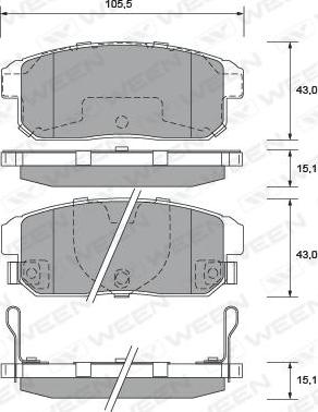 HELLA 8DB 355 033-321 - Kit pastiglie freno, Freno a disco autozon.pro