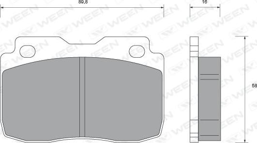 Ween 151-2375 - Kit pastiglie freno, Freno a disco autozon.pro