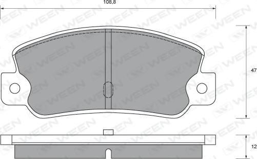 Ween 151-2376 - Kit pastiglie freno, Freno a disco autozon.pro