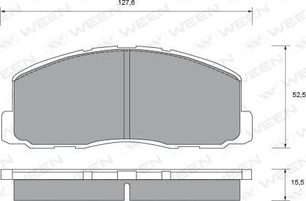 Ween 151-2373 - Kit pastiglie freno, Freno a disco autozon.pro