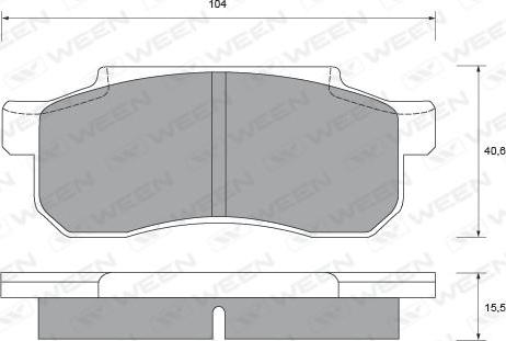 Ween 151-2377 - Kit pastiglie freno, Freno a disco autozon.pro