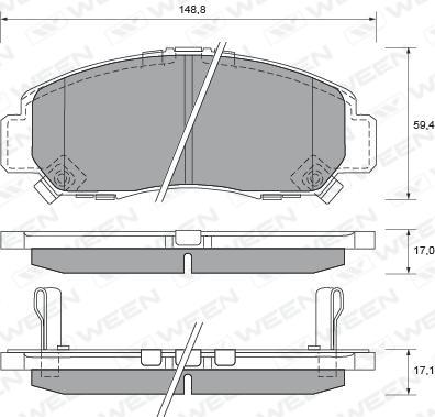 FTE 9001100 - Kit pastiglie freno, Freno a disco autozon.pro